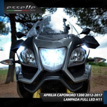 Conversione Fari Full LED Per Aprilia Caponord 1200 (2013-2016) ABS 6000K Bianco