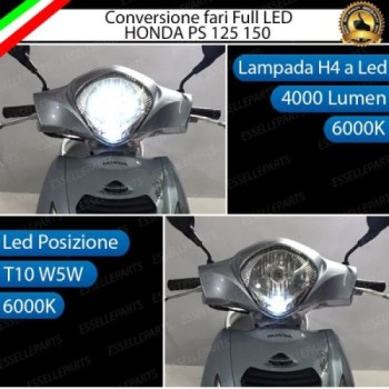 Conversione Fari Full LED ULTRA COMPATTA per HONDA PS i 150 2006-2012
