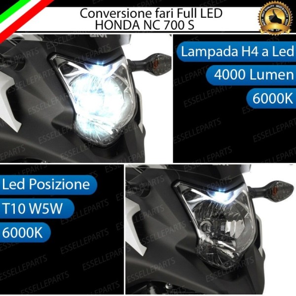 Conversione Fari Full LED ULTRA COMPATTA per HONDA NC 700 S 2011-2014 ABS