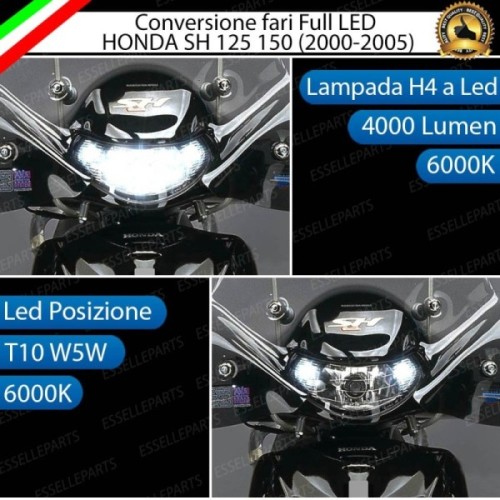 Conversione Fari Full LED ULTRA COMPATTA per HONDA SH 150 2000-2006
