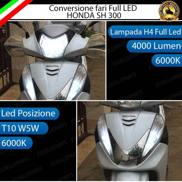 Conversione Fari Full LED ULTRA COMPATTA per HONDA SH 300 2013-2014 i Sport