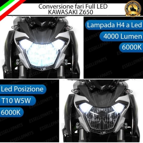Conversione Fari Full LED ULTRA COMPATTA per KAWASAKI Z 650 2017-2019