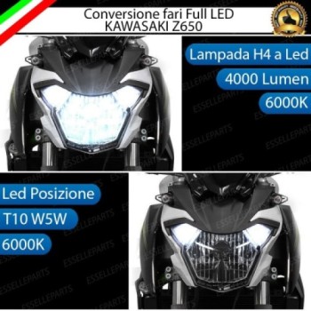 Conversione Fari Full LED ULTRA COMPATTA per KAWASAKI Z 650 2017-2019