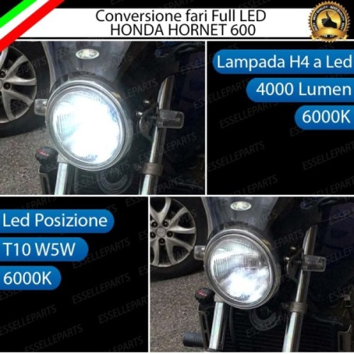 Conversione Fari Full LED ULTRA COMPATTA per HONDA Hornet 600 2000-2002