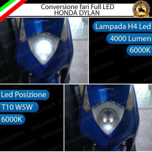Conversione Fari Full LED ULTRA COMPATTA per HONDA Dylan 125 2002-2006
