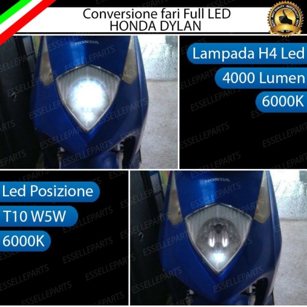 Conversione Fari Full LED ULTRA COMPATTA per HONDA Dylan 125 2002-2006