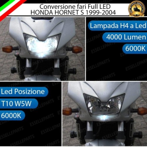Conversione Fari Full LED ULTRA COMPATTA per HONDA Hornet 600 S 1999-2001