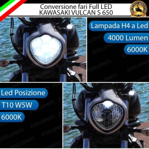 Conversione Fari Full LED ULTRA COMPATTA per KAWASAKI Vulcan S 650 2017-2019 Cafe