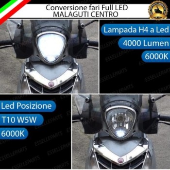Conversione Fari Full LED ULTRA COMPATTA per MALAGUTI Centro 160 i.e. 2007-2011