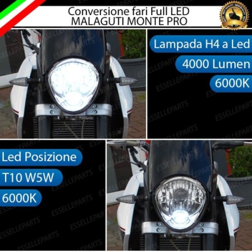 Conversione Fari Full LED ULTRA COMPATTA per MALAGUTI Monte Pro 125 2019-2020