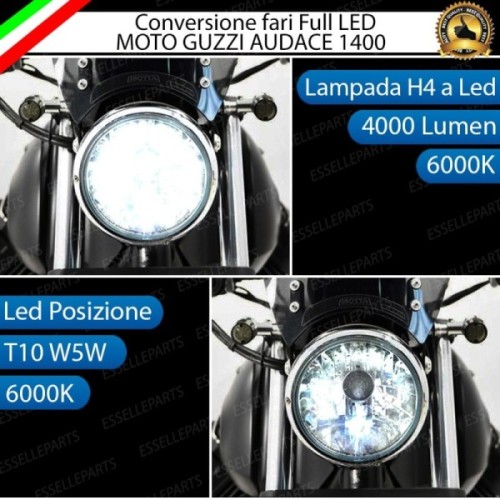 Conversione Fari Full LED ULTRA COMPATTA per MOTO GUZZI Audace 1400 2017-2020