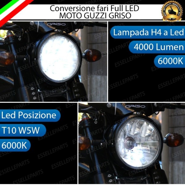 Conversione Fari Full LED ULTRA COMPATTA per MOTO GUZZI Griso 1100 2005-2011