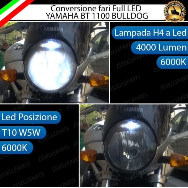 Conversione Fari Full LED ULTRA COMPATTA per YAMAHA BT 1100 Bulldog 2002-2006