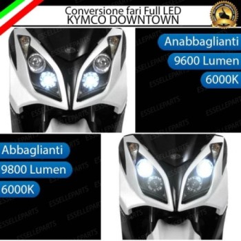 Conversione Fari Full LED Kymco Downtown 125i 6000K Canbus