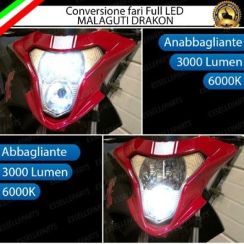 Conversione Fari Full LED ULTRA COMPATTA per MALAGUTI Drakon 2005-2006