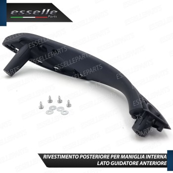 Maniglia Interna Anteriore Lato Guidatore Soft Touch Nero Bmw Serie 3 F30 F31