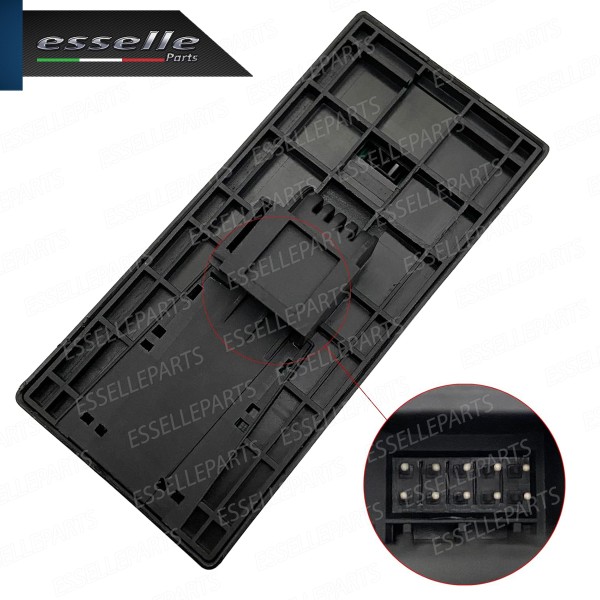 INTERRUTTORE ALZACRISTALLI LATO GUIDATORE NERO / CROMO PER AUDI A3 8V