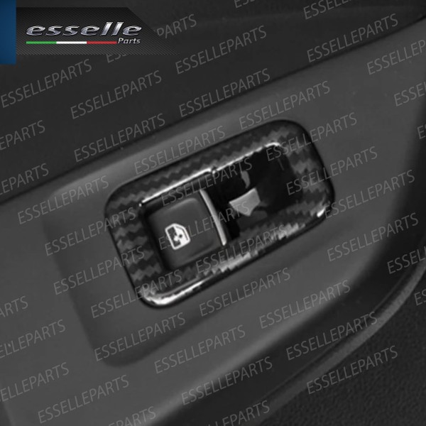 PULSANTE ALZACRISTALLI VETRI NERO / CROMO PER SKODA FABIA 3 RESTYLING