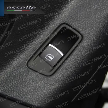 PULSANTE ALZACRISTALLI VETRI NERO / CROMO PER VOLKSWAGEN PASSAT B6