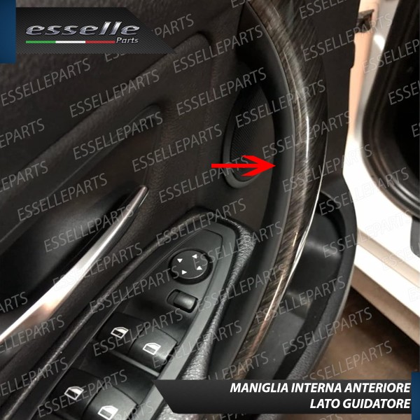 Maniglie Interne Bmw Serie 3 F30 F31 Anteriori Lato Guida Lato Passeggero Nero