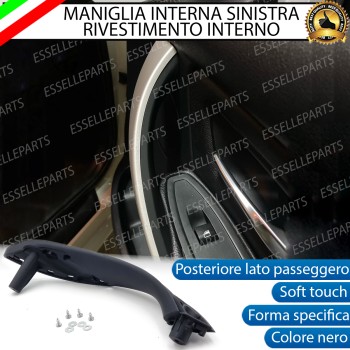 Maniglia Interna Posteriore Lato Passeggero Soft Touch Nero Bmw Serie 3 F30 F31