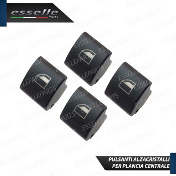 4 X PULSANTI ALZACRISTALLI VETRI PLANCIA CENTRALE PER BMW SERIE 3 E46
