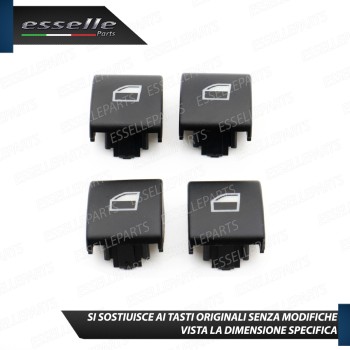 4 X PULSANTI ALZACRISTALLI VETRI PLANCIA CENTRALE PER BMW SERIE 3 E46