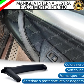Maniglia Interna Bmw X5 E70 Anteriore O Posteriore Lato Passeggero Nero Soft Touch