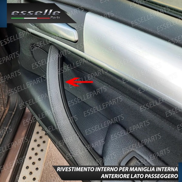 Set Completo Maniglia Anteriore + Posteriore Interna Bmw X5 E70 Nero
