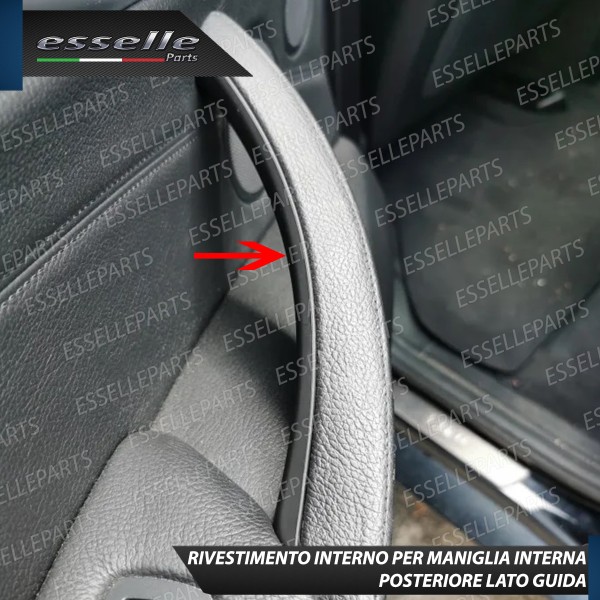 Set Completo Maniglia Anteriore + Posteriore Interna Bmw X5 E70 Nero