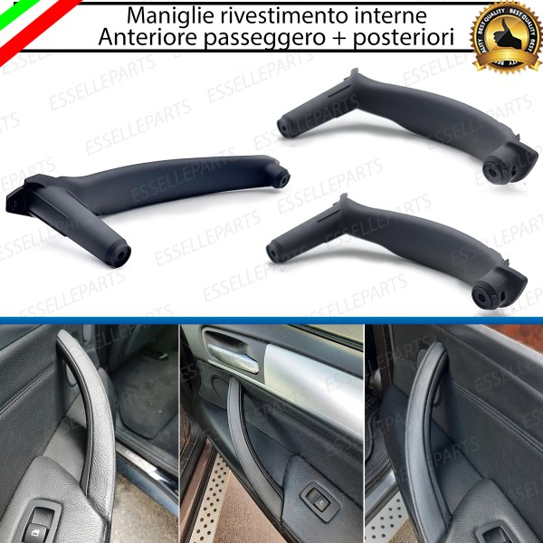 Set Completo Maniglia Anteriore + Posteriore Interna Bmw X6 E71 Nero