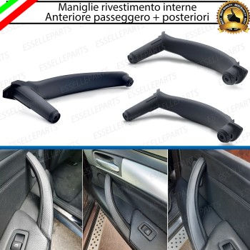 Set Completo Maniglia Anteriore + Posteriore Interna Bmw X6 E71 Nero