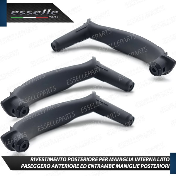 Set Completo Maniglia Anteriore + Posteriore Interna Bmw X6 E71 Nero