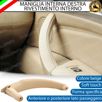 Maniglia Interna Bmw X6 E71 Anteriore O Posteriore Lato Passeggero Beige Soft Touch