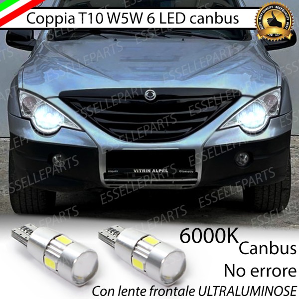 Luci posizione 6 LED Canbus Specifiche per SSANGYONG ACTYON