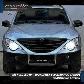 Kit Full LED Coppia lampade H4 Anabbaglianti/Abbaglianti per SSANGYONG ACTYON