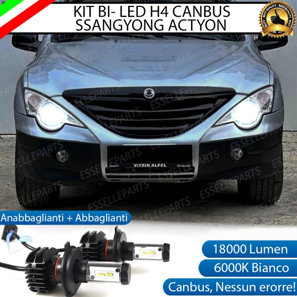 Kit Full LED Coppia lampade H4 Anabbaglianti/Abbaglianti per SSANGYONG ACTYON