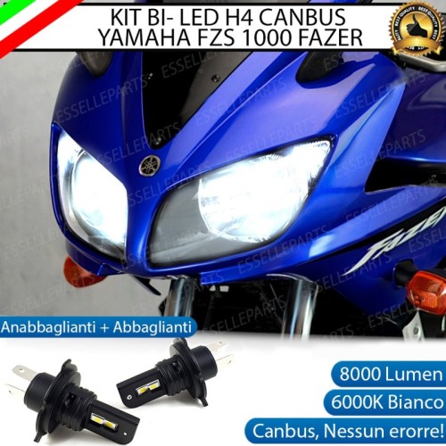 Coppia Lampade H4 LED 8000 Lumen per YAMAHA FZ1 2006-2016 Fazer