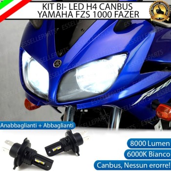 Coppia Lampade H4 LED 8000 Lumen per YAMAHA FZ1 2006-2016 Fazer