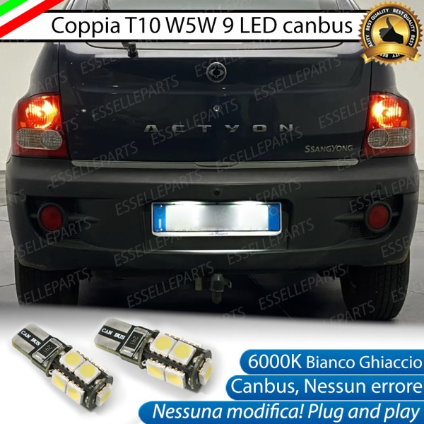 Luci targa 9 LED Canbus SSANGYONG ACTYON