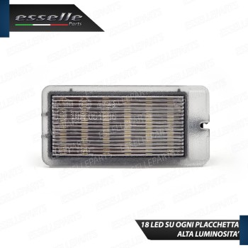 Placchetta Bagagliaio Led Completa Renault Scenic MK1 18 Led 6000k Bianco Ghiaccio