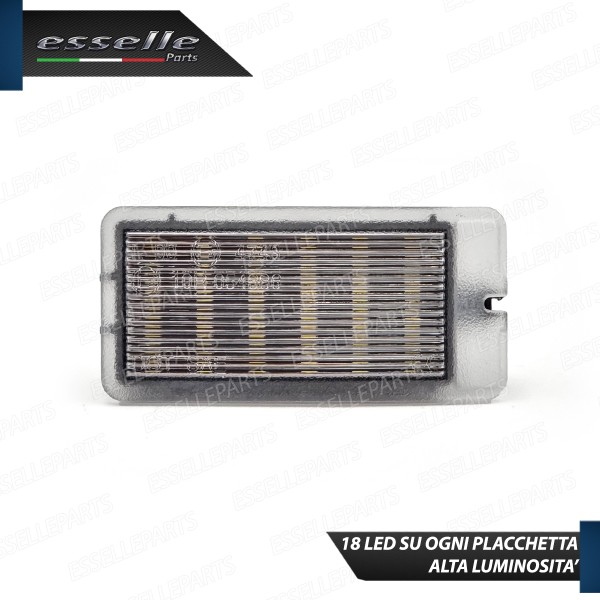 Placchetta Bagagliaio Led Completa Dacia Duster MK2 Restyling 18 Led 6000k bianco
