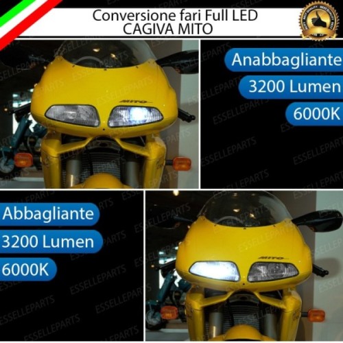 Lampade a Led H1 6000K Canbus per Cagiva Mito Luce Bianca