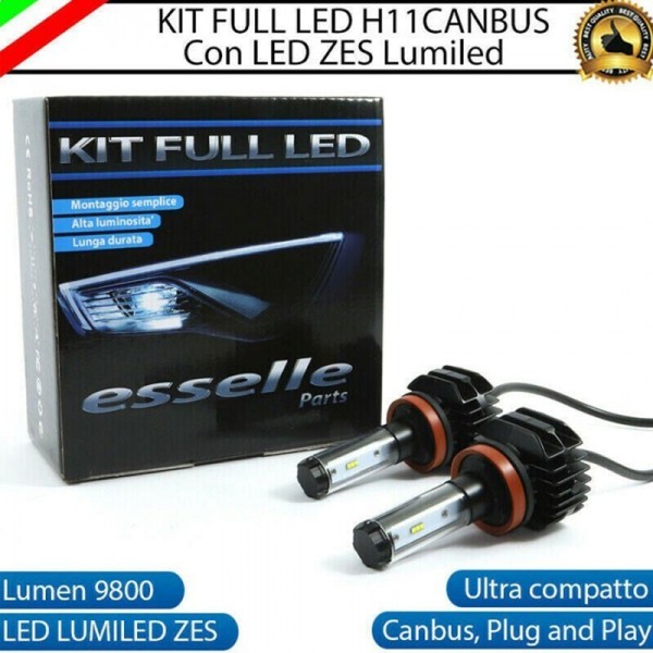 Kit Full LED Coppia H11 9800 Lumen Anabbaglianti per Ducati Multistrada 950 2018