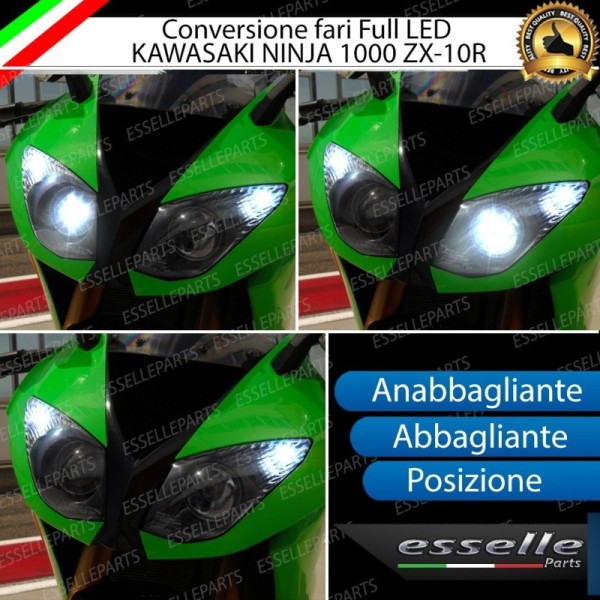 Conversione Fari Full LED KAWASAKI NINJA 1000 ZX-10R DAL 2008 AL 2011