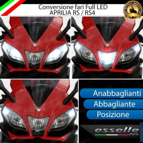 Conversione Fari Full LED - ULTRA COMPATTA - per APRILIA RS4 50 2011-2017