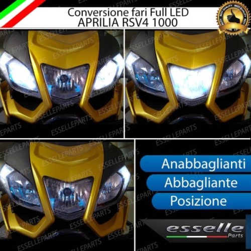 Conversione Fari Full LED per APRILIA RSV4 1000 2011-2015 Factory APRC ABS