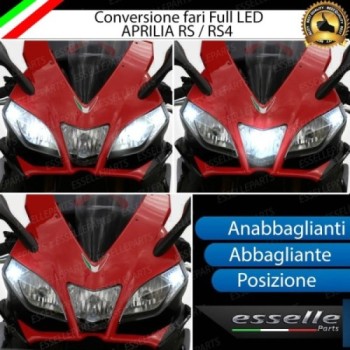 Conversione Fari Full LED - ULTRA COMPATTA - per APRILIA RS4 125 2011-2016
