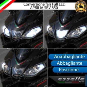 Conversione Fari Full LED - ULTRA COMPATTA - per APRILIA SRV 850 2011-2016