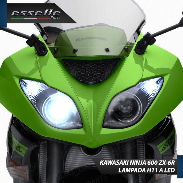 Conversione Fari Full LED ULTRA COMPATTA per KAWASAKI Ninja 600 ZX-6R 2009-2016